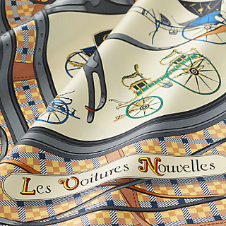 エルメス ツイリー LES VOITURES ATRANSFOEMSTION Les Voitures Nouvelles scarf 70 | Hermès Mainland China